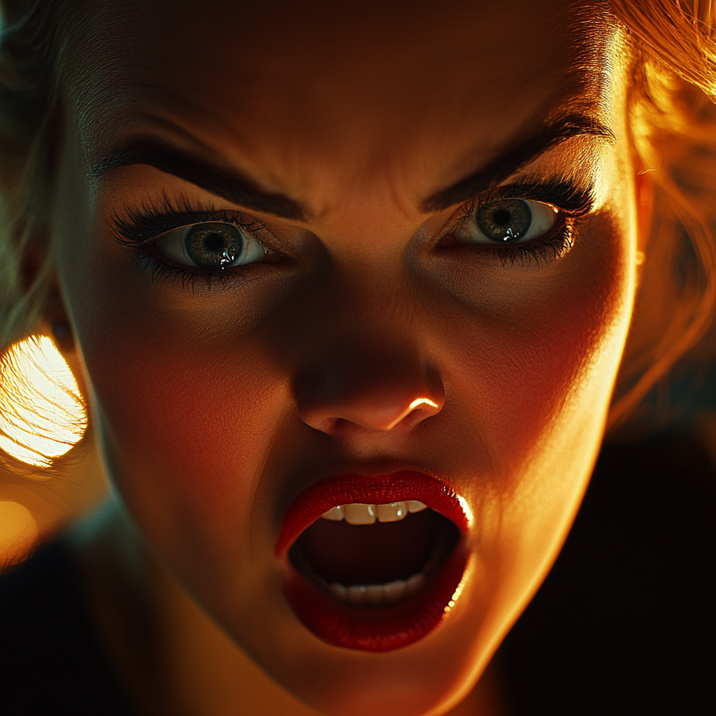 A startled woman | Source: Midjourney