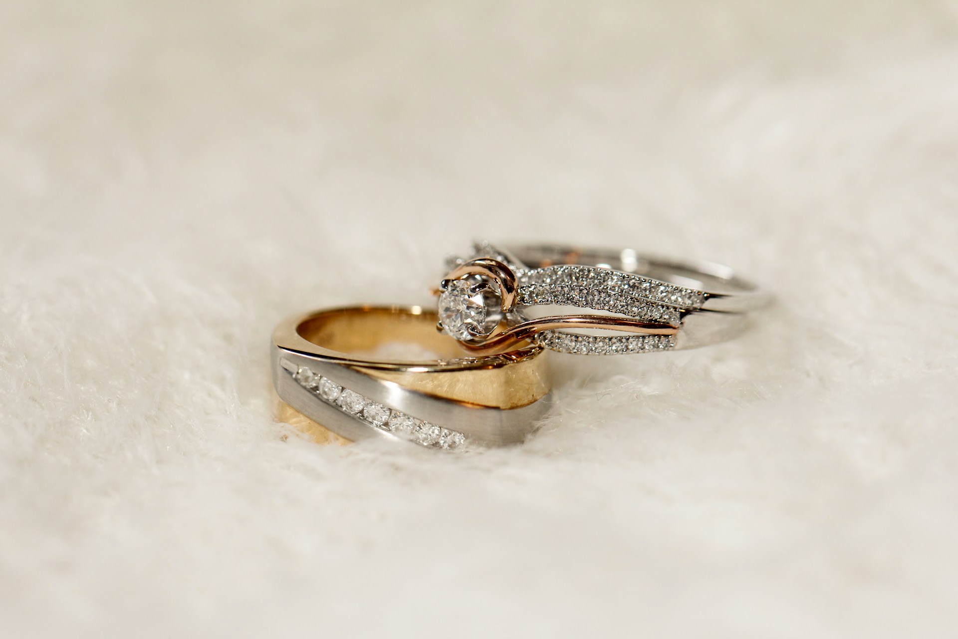 Two diamond rings | Source: Unsplash